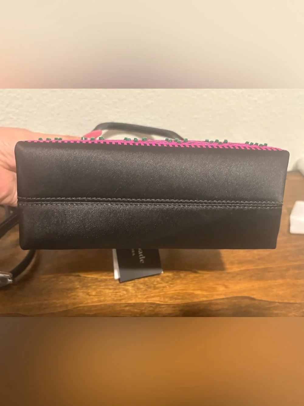 kate spade Mini Black Multi-Color Embroidered Crossbody